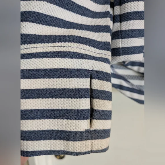 VINEYARD VINES Relaxed Stripe Shep Shirt In Deep Bay Coastal Vibes XS - Picture 6 of 8